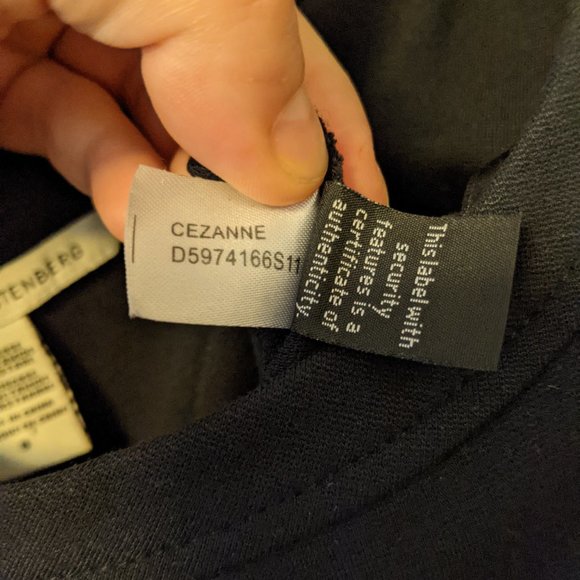 Diane Von Furstenberg "Cezanne" Black Dress - Sz.8 - Picture 6 of 8